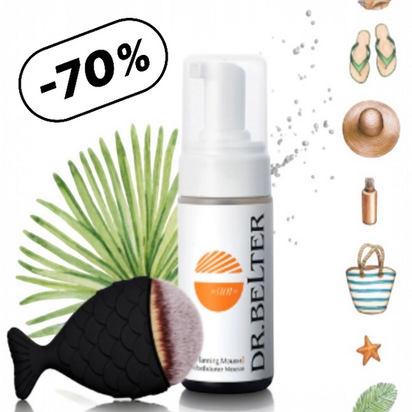 70% kedvezmény SUN SELF-TANNING MOUSSE-set 100ml + ecset - Önb